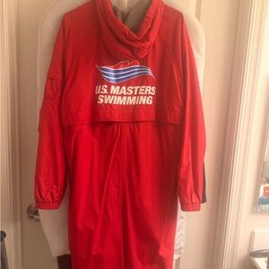 U.S. Masters Swimming Red Swim Parka